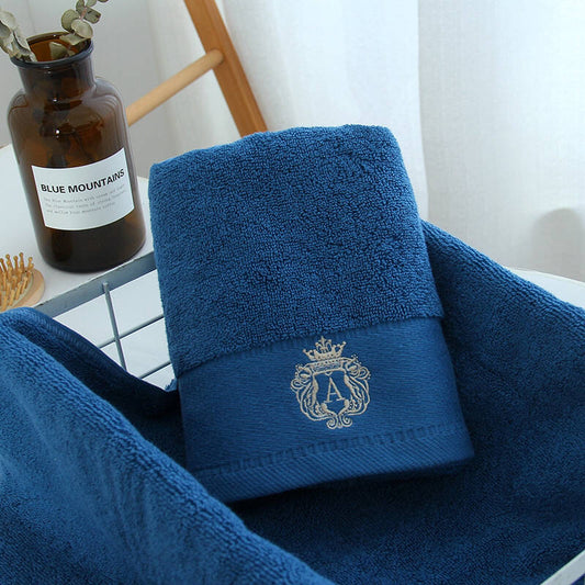 Luxury Hand Towels x2 - Blue